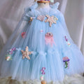 Elegant Baby Girl Wedding Dress with Pearl Accents