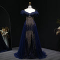Luxury Crystal-Beaded Evening Gown with Structured Corset